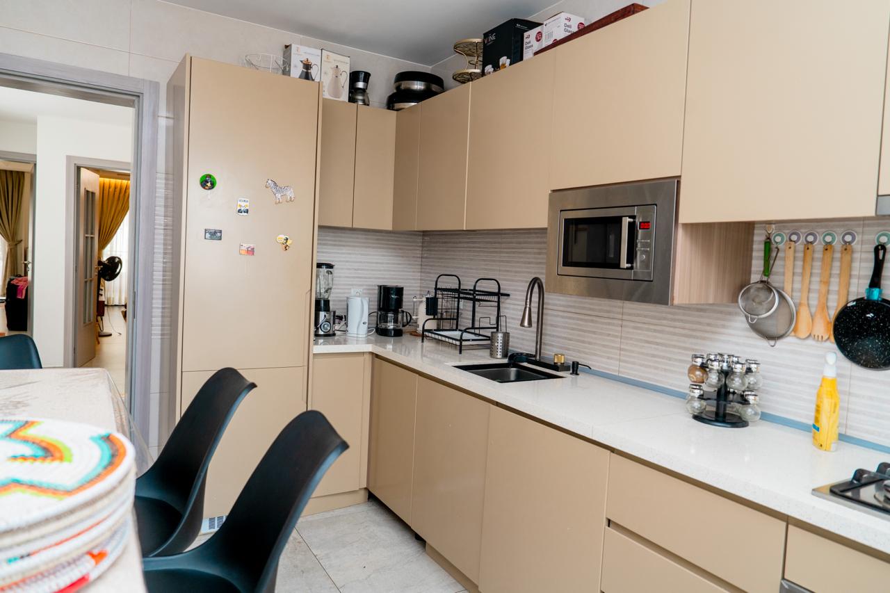 Cuisine équipée de l'appartement